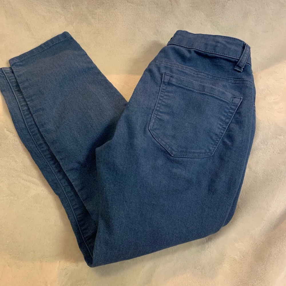 Light blue jeans.
